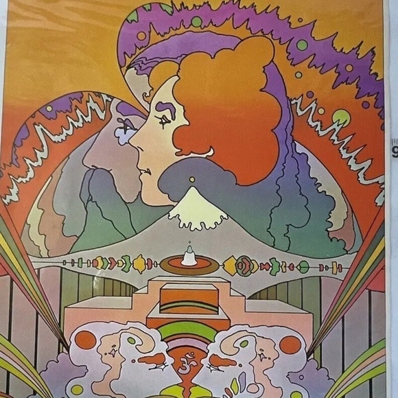 Peter Max Be All You Can Be 1969 National Library Week Poster Bob Dylan 11x16